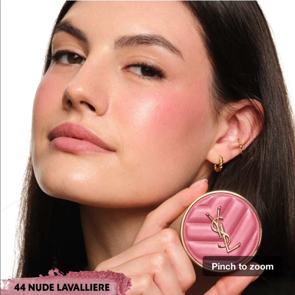 YSL iconic pink blush and lipstick set